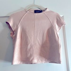 Swade pink cropped top